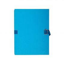 Chemise Dos Extensible Papier - 24x32cm - Bleu Clair - X 10 - Exacompta