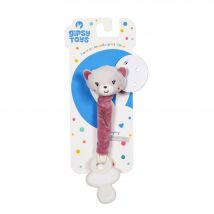 Peluche - Accroche-tétine Bamboo - Chat - 13 Cm S/carte - Gipsy Toys