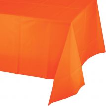 Nappe Orange (2,74 M) - Plastique - CREATIVE PARTY