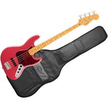 American Professional Classic Jazz Bass Ss Mn Faded Dakota Red + Housse Fender