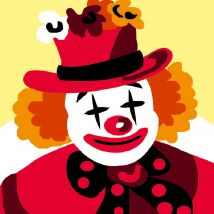 Kit Canevas Soudan Clown 25x25cm - LUC