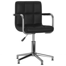 Chaise Fauteuil Siège De Bureau Informatique Étude Pivotante Similicuir Noir 02_0024051 - Helloshop26 Le Choix, Autrement !