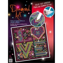 Art Diamond - Tableau Sequin Art Strass Et Diamants Love - Diamonds