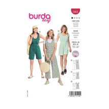 Patron Burda 5905 - Combinaisons Avec Une Fente Dans Le Dos Du 34 Au 48 (fr) Taille N°fr 34-48