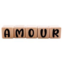 5 Cubes 5x5cm + 66 Stickers Noirs - Louyou