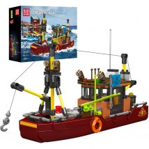 Ensemble De Construction De Bateau De Pêche - Mould King