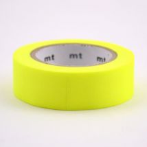 Masking Tape Uni - Shocking Yellow (jaune Fluo) - 7 M X 15mm - MT Masking Tape