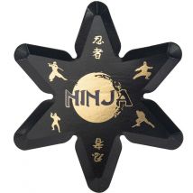 8 Assiettes Ninja Noir/or - Annikids