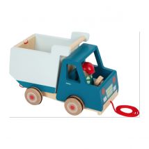 Camion A Benne Basculante A Tirer - Smallfoot - Bleu - Small foot