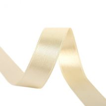 Bobine 40m Ruban Satin Double Face Fabriqué En France Beige Or - My mercerie