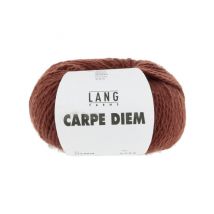 Pelote De Laine Et Alpaga À Tricoter Carpe Diem - Lang Yarns 0076 Marron Cognac