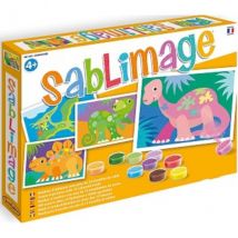 Sablimage Dinosaures - Sable Colore - Sentosphere - 895 - Loisir Creatif - Sentosphère