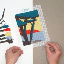 Kit Canevas - Sous Les Pins - Fukuri