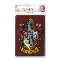 Petite Plaque Métallique Décorative Harry Potter A5 - Gryffondor - Cadeaux-et-anniversaire.com