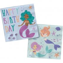 20 Serviettes Mermaid Magic - Sloli