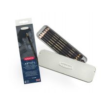 Crayons Noir Et Blanc Derwent Artists 6 Pièces