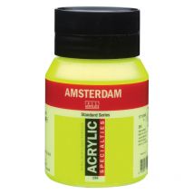 Peinture Acrylique - Jaune Reflex - 256 - Amsterdam - Pot De 500ml