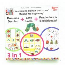 Dominos + Loto + Puzzle La Chenille Qui Fait De Trous - University Games - 08129 - University Games