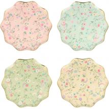 8 Assiettes Florale Ladurée - Meri Meri