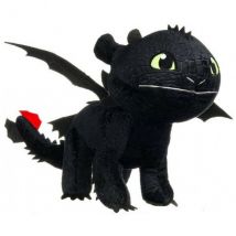 Peluche Géante Krokmou Dragon Noir 90 Cm - Grande Peluche Licence Dragons
