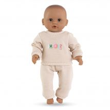 Jogging Beige Pour Poupon 30 Cm