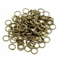 200 Anneaux De Jonction Ouverts 6 Mm Métal Bronze - Création Bijoux Perles - La boutique de Karine