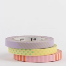 Masking Tape - 3 Rouleaux Fins - Deco A - 10 M X 6mm - MT Masking Tape