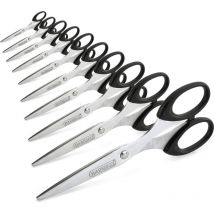 Ciseaux - Bouts Pointus - 16 Cm - Bureau - Lot De 10 - Lame Acier - Rapesco - Esselte