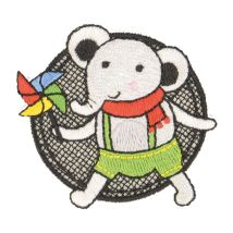 Ecusson Thermocollant Éléphant 5x5cm - MyMercerie