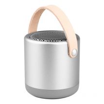 Enceinte Bluetooth Portable Gold Son Puissant Et Basses Robustes Idéal Pour Voyage Argent Yonis - Yonis