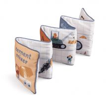 Livre D'Activités En Tissu Busy Builders - Sebra