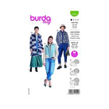 Patron Burda 5855-veste & Manteau Taille N°fr 36-50