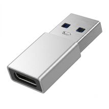 Blue Star Adaptateur Usb-c Femelle Vers Usb 3.0 Mâle Haute Vitesse 5gbps Argent