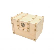 Mini Coffre Pirate En Bois 15 X 10 X 10,5 Cm - Megacrea DIY