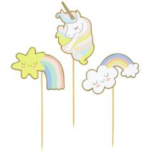 Cake Toppers Licorne - Recyclable - Annikids