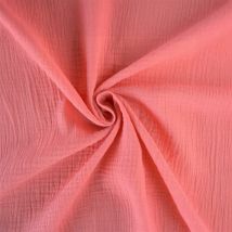 Coupon De Tissu En Double Gaze De Coton - Laize : 130 Cm - Craft Loom
