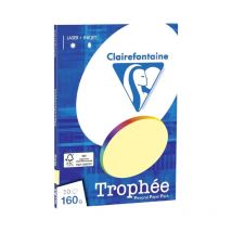 Ramette De Papier - A4 - Canari - 160g - Impression - 50 Feuilles - Clairefontaine
