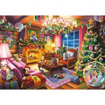Puzzle 1000 Pièces - Disney Festive Cottage - Trefl