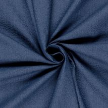 Tissu Jean Denim Seersucker Uni Bleu Denim - Craftine