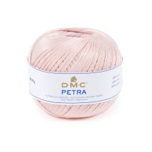 Pelote De Laine - 100% Coton - Rose - 5225 - Dmc - Petra - Grosseur 5 - Dmc