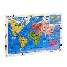 Carte Du Monde Magnétique Recto Verso Oxybul