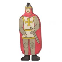 Figurine Chevalier Avec Manteau Rouge - Holztiger