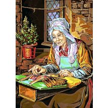 Canevas Antique La Dentelière Panchet 45x60cm - SEG