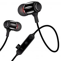 Ecouteurs Bluetooth Sport Sans Fil 4.2 Autonomie 4h Fonctionnalités Intelligentes Black Silver Yonis - Yonis