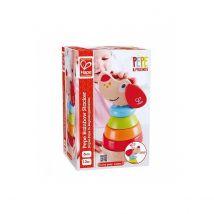 Puppy Arc En Ciel A Empiler - Hape - Rouge
