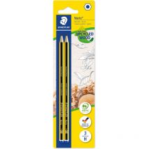 2 Crayons Graphite - H - Bois Recyclé - Staedtler - Noris