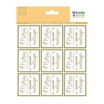 27 Stickers merci Doré Artemio - Artemio