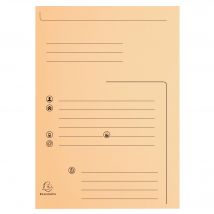 Paquet De 25 Chemises 2 Rabats Super 210 Contact - 24x32cm - Couleurs Assorties - X 5 - Exacompta