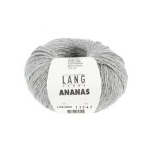 Pelote À Tricoter Ananas – Lang Yarns - Fil Durable En Lyocell Et Fibres D’ananas 03 Gris - LangYarns