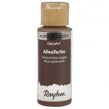 Peinture Tous Usages Gloss, Brun Café, Flacon 59 Ml - Rayher